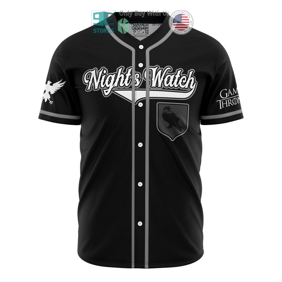 BEST Night's Watch Snow Game of Thrones Baseball Jersey