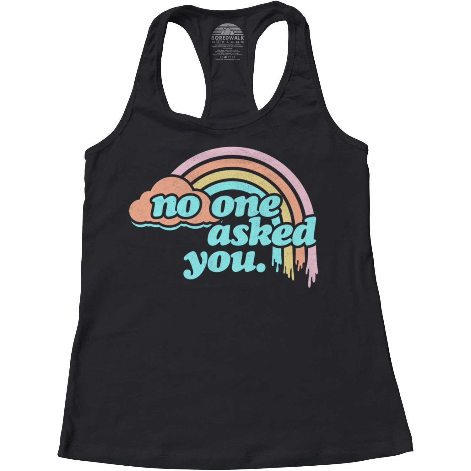 Women's No One Asked You Racerback Tank Top