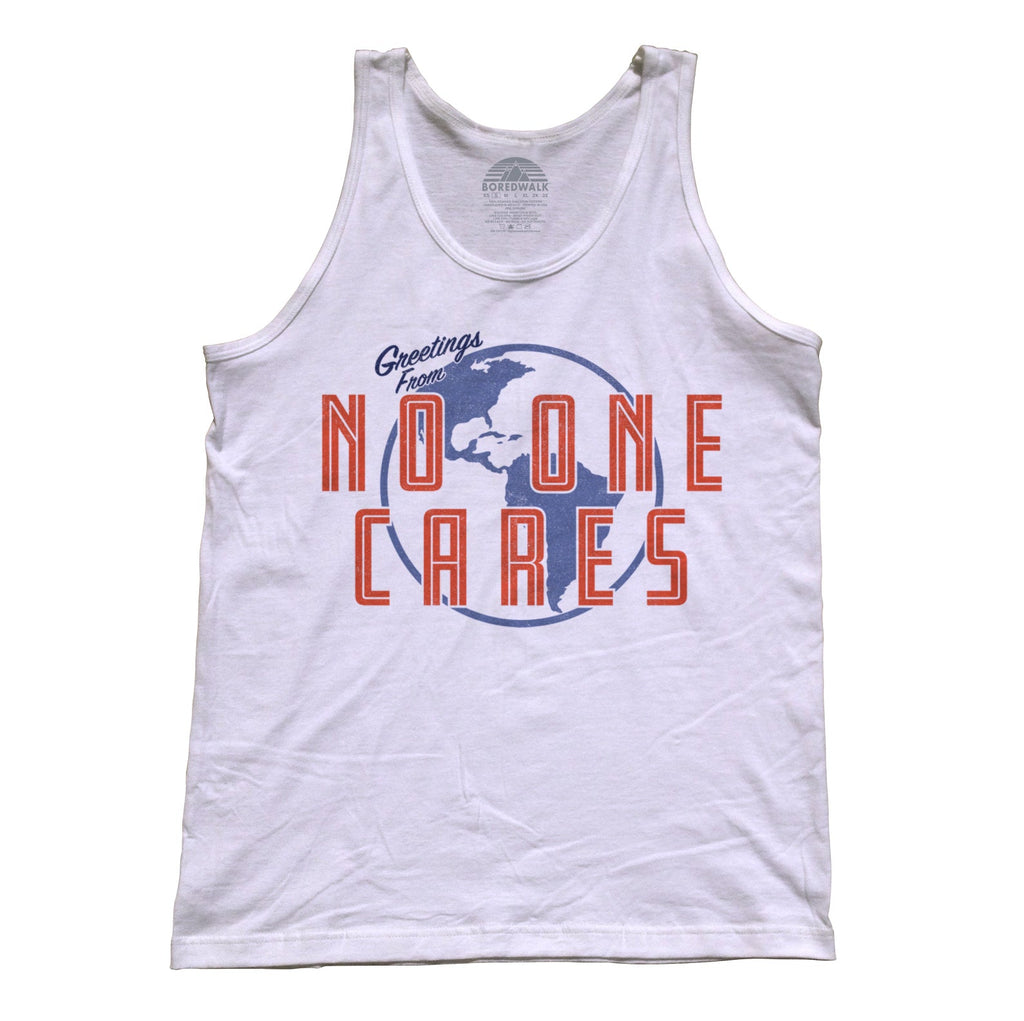 Unisex Greetings From No One Cares Tank Top