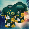 Oakland Athletics Floral Glow Hawaiian Shirt