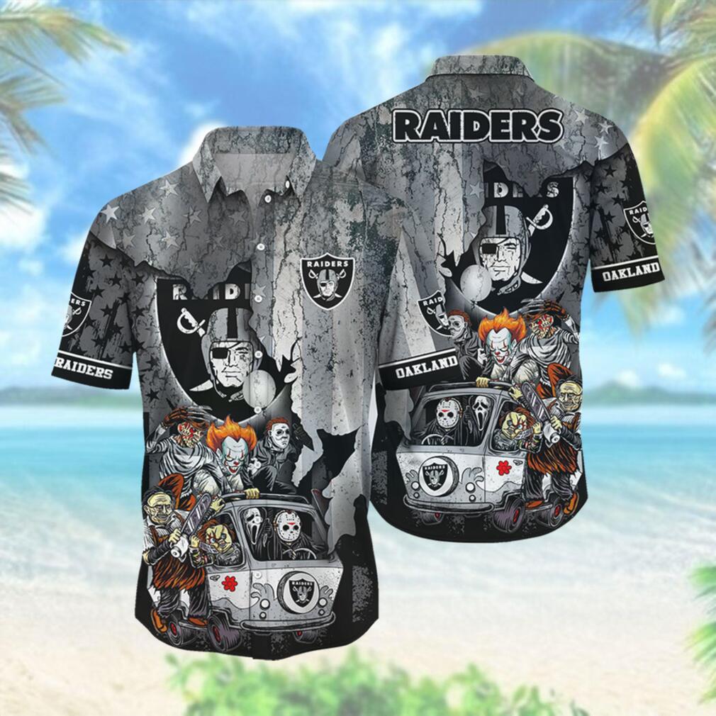 Oakland Raiders Team Design Hawaiian Shirt Edition
