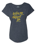 Women's Living My Okayest Life Scoop Neck T-Shirt