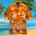 Oklahoma State Cowboys Short Sleeve Button Up Tropical Hawaiian Shirt VER010