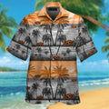 Oklahoma State Cowboys Short Sleeve Button Up Tropical Hawaiian Shirt VER011