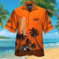 Oklahoma State Cowboys Short Sleeve Button Up Tropical Hawaiian Shirt VER015