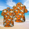 Oklahoma State Cowboys Short Sleeve Button Up Tropical Hawaiian Shirt VER021