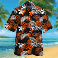 Oklahoma State Cowboys Short Sleeve Button Up Tropical Hawaiian Shirt VER023