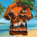 Oklahoma State Cowboys Short Sleeve Button Up Tropical Hawaiian Shirt VER026