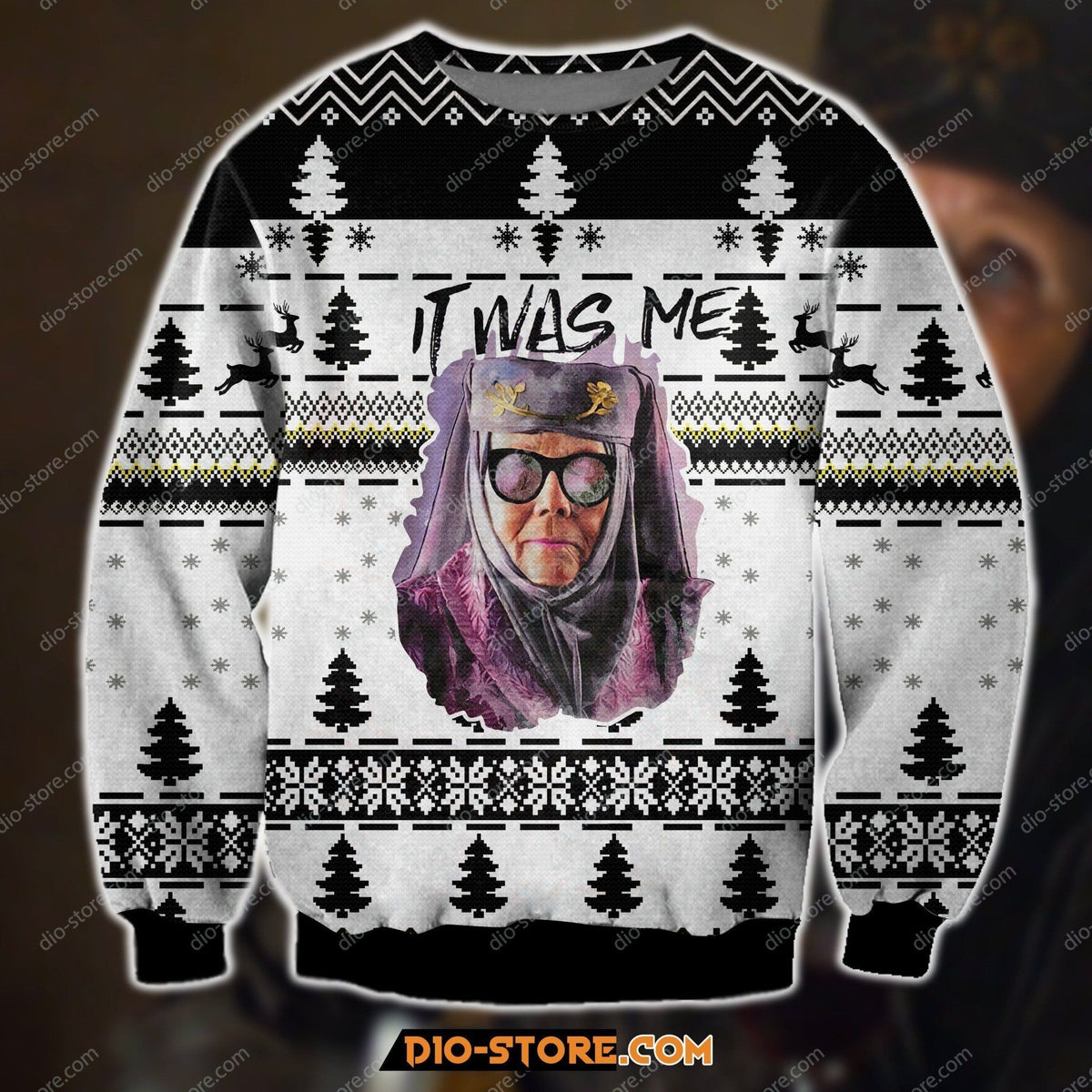 Olenna Tyrell It Was Me 3D Print Ugly Christmas Sweater