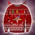Order Of The Eastern Star Knitting Pattern 3D Print Ugly Christmas Sweater