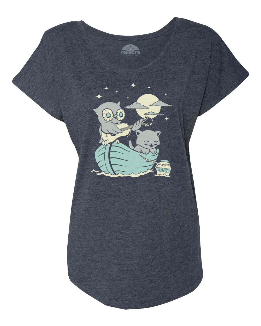 Women's The Owl And the Pussycat Scoop Neck T-Shirt