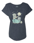 Women's The Owl And the Pussycat Scoop Neck T-Shirt