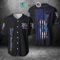 BEST Pabst Blue Ribbon Can United States Flag black blue Baseball Jersey