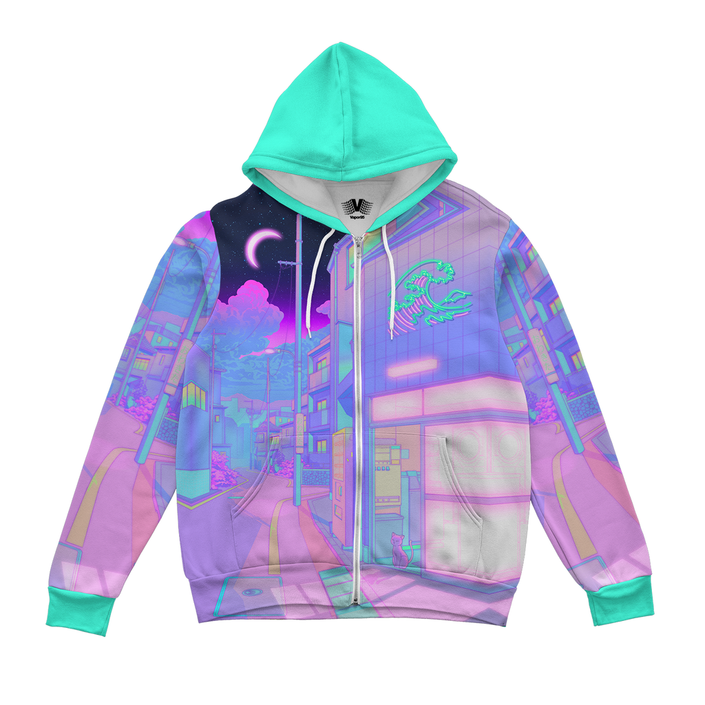 Pastel Drive Zip Up Hoodie