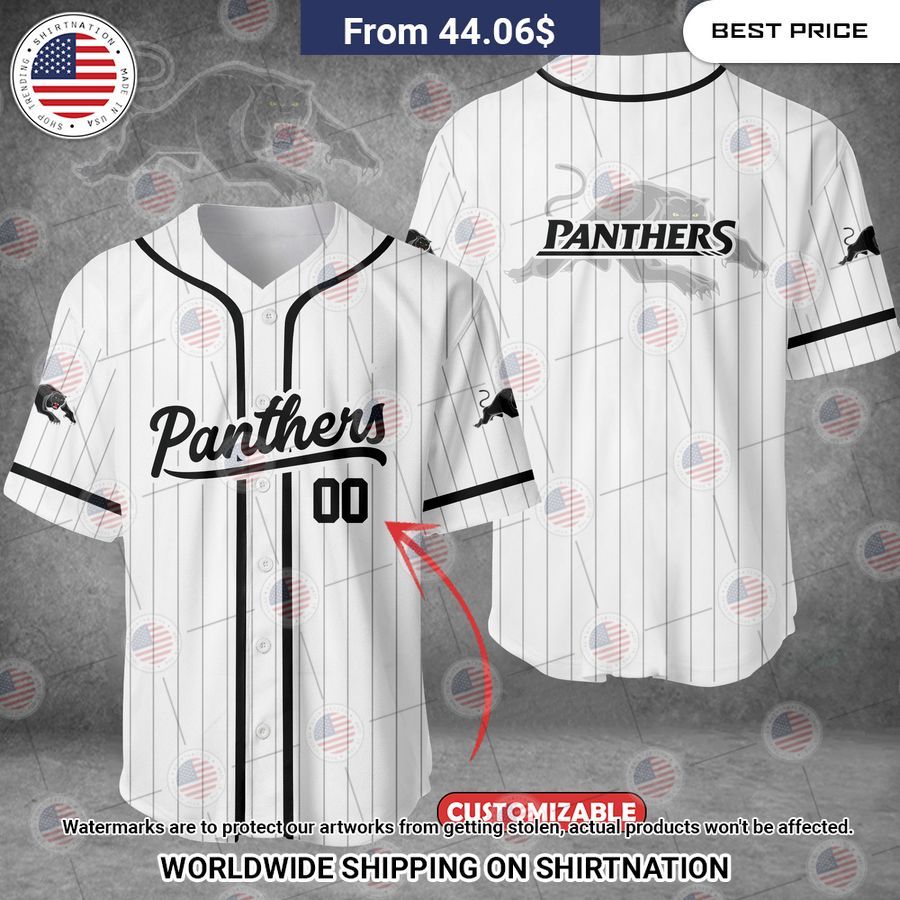 Penrith Panthers Custom Baseball Jersey