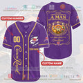 HOT A Man Who Understands Alcohol Loves Crown Royal Custom Name Baseball Jersey Shirt