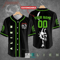 Personalized Alien Horror Movie Baseball Jersey