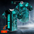 BEST Personalized Animated Lightning Dragon Skull Custom Baseball Jersey