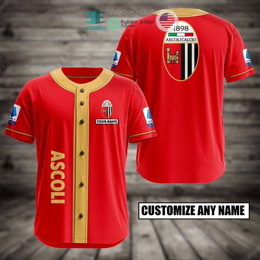 BEST Ascoli Custom Name Baseball Jersey