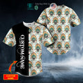 BEST Personalized Native Skull Brocade Pattern Custom Baseball Jersey