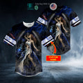 BEST Personalized Death And The Maiden Fantasy Skull Custom Baseball Jersey