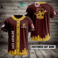 BEST Personalized Detroit City Custom Baseball Shirt