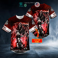 BEST Personalized Grim Reaper The Hunt Ghost Rider Skull Custom Baseball Jersey
