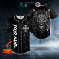 BEST Personalized Immortal Warrior Viking White Tattoo Custom Baseball Jersey