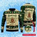 Personalized Jameson Irish Whiskey Ugly Christmas Sweater