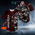 BEST Personalized King Skull Custom Baseball Shirt