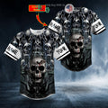 BEST Personalized Melting Cracked Skull Custom Baseball Jersey