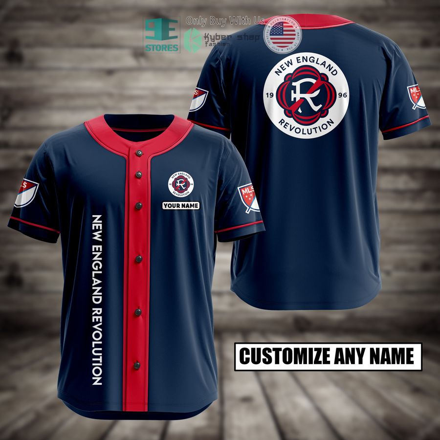 BEST Personalized New England Revolution Custom Baseball Shirt
