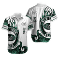 Personalized New York Jets Flame Swirl Hawaiian Shirt