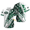 Personalized New York Jets Tropical Streak Hawaiian Shirt