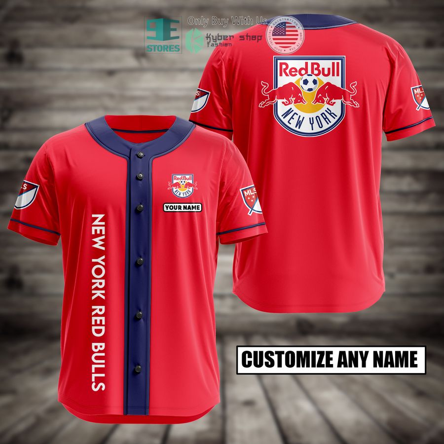 BEST Personalized New York Red Bulls Custom Baseball Shirt