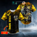 BEST Personalized Punk Rock Gothic Hell Glow In The Dark Skull Custom Baseball Jersey