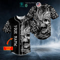 BEST Personalized Runes King Skull Ghost Viking Custom Baseball Shirt