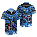 Personalized Tennessee Titans Camouflage Bloom Hawaiian Shirt