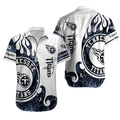 Personalized Tennessee Titans Flame Crest Hawaiian Shirt