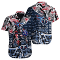 Personalized Tennessee Titans Ocean Bloom Hawaiian Shirt