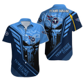 Personalized Tennessee Titans Tactical Strike Hawaiian Shirt