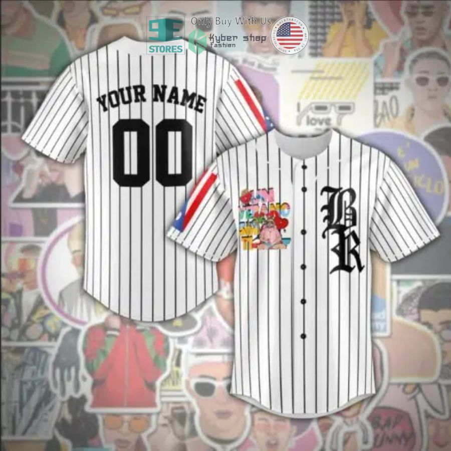 BEST Personalized Un Verano Sin Ti Bad Bunny Striped Baseball Jersey