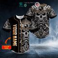 BEST Personalized Viking Skull Custom Baseball Shirt