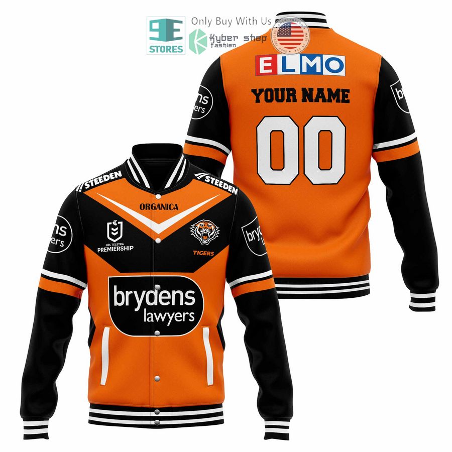 BEST Personalized Wests Tigers Brydens Lawyers Baseball Jacket