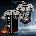 BEST Personalized White Odin Viking King Tribal Tattoos Custom Baseball Jersey