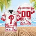 Philadelphia Phillies Tropical Logo Hawaiian Shirt