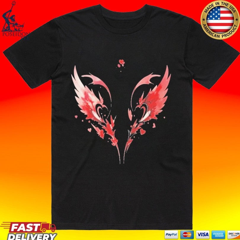 Polendo Design The Heart Learns To Fly T-shirt