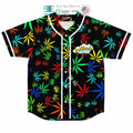 BEST Potheads multicolor cannabis Baseball Jersey