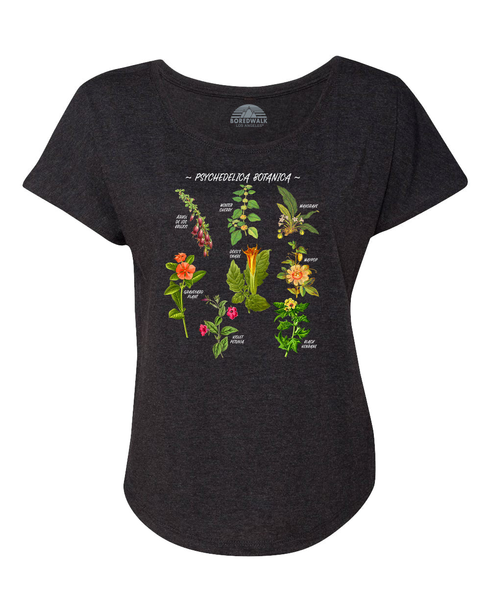 Women's Psychedelica Botanica Scoop Neck T-Shirt
