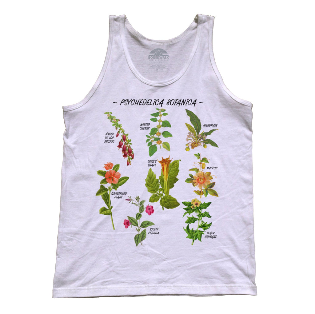 Unisex Psychedelica Botanica Tank Top